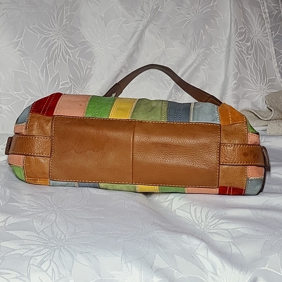 Vintage Fossil Striped Hobo Shoulder bag - Picture 10 of 16